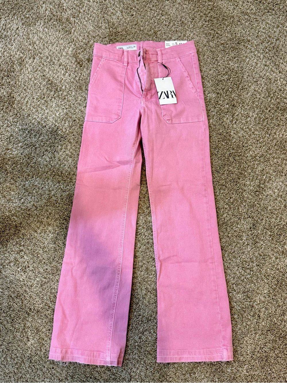 Zara Pink Kids' Jeans Girls 13-14